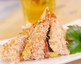 ★ダブル海老のかりとろパン粉焼き★作り方3写真