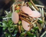 ごぼうと魚肉ソーセージのお好み焼き作り方2写真