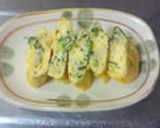 お弁当に♪ねぎじゃこ大葉の卵焼き作り方6写真
