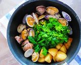 あさりと春野菜の白ワイン蒸し作り方6写真