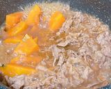 かぼちゃと牛肉のオイスター煮作り方2写真