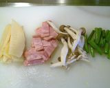 たけのこと春キャベツのペペロンチーノ作り方2写真