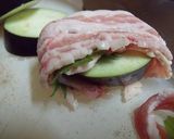 おつまみに☆茄子のしそバラ巻き作り方3写真