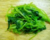 ヘルシー！筍の穂先と三つ葉の和え物！作り方1写真