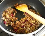 即席キーマカレーのパンケーキ包み作り方5写真