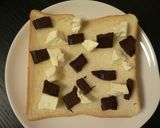 とろ～り♡焼きチョコクリチートースト作り方1写真