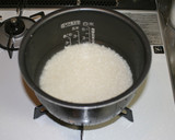 炊飯器で簡単ツナとなめたけの釜飯作り方1写真