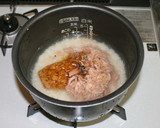 炊飯器で簡単ツナとなめたけの釜飯作り方2写真