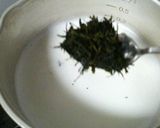 緑茶ホットミルク作り方1写真