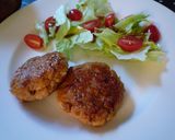 豆腐ハンバーグ☆甘酢ケチャップソースがけ作り方8写真