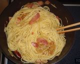 ＊水菜たっぷりパスタ＊作り方4写真