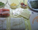 簡単！はんぺん春巻き☆明太子チーズ味作り方1写真