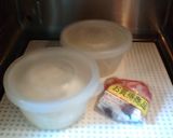 ５分でチン☆メニュー　ごまダレ肉豆腐☆作り方2写真