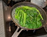 超簡単 ズッキーニとほうれん草 ソテー作り方1写真