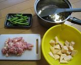 たけのこと鶏肉の炊いたん作り方1写真