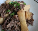たけのこと牛肉のシンプルな炒め物作り方5写真