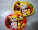 キャラ弁　プリキュア　ピーチ茶巾おにぎり作り方8写真