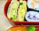 お弁当に♪ねぎじゃこ大葉の卵焼き作り方7写真