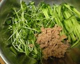 貝割れ大根サラダ作り方3写真