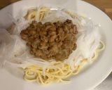 新玉葱と食べる納豆パスタ🧅作り方2写真