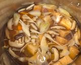 ランチ夕食♪薩摩芋きのこ厚揚げのまろやかうどん作り方4写真