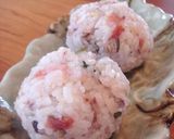 雑穀ご飯おむすび☆梅しそ生姜作り方3写真
