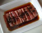 豚肉と春野菜のしその実炒め作り方1写真
