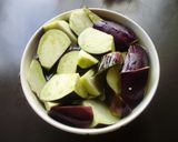 ☆なすび・いんげん・油揚げのいため煮☆作り方1写真