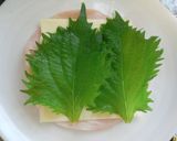 彩りに✿ハム◎チーズ◎シソのぐるぐる巻き作り方1写真