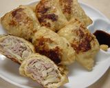材料３つ☆油揚げのひき肉詰め作り方7写真