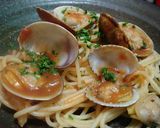 超簡単♪あさりとトマトのパスタ作り方5写真