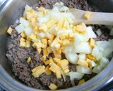 和風オムレツ☆ひき肉で肉じゃが作り方3写真