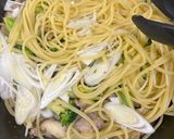 鯖缶とブロッコリーの柚子胡椒パスタ作り方6写真