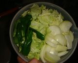 キャベツと豚の味噌炒め作り方1写真