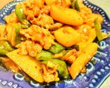 韓国の家庭料理 豚じゃが キムチ炒め作り方12写真