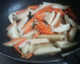 残った焼肉のタレで★ウマウマカルビ炒め作り方3写真