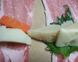 筍のチーズ肉巻き作り方3写真