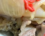 簡単　豚丼紅生姜のせ作り方13写真