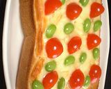 枝豆＆トマトのカラフル♪チーズトースト作り方2写真