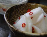 すし酢で簡単お漬物！大根のピリ辛甘酢漬け作り方5写真