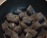 こんにゃくと牛肉(豚肉）のピリ辛炒め作り方4写真