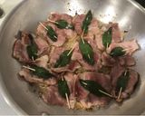【家庭菜園ハーブ】豚肉サルティンボッカ作り方2写真