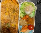 レンジ簡単洋風アジアン焼きそば味炒飯弁当作り方16写真