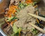 豚こまとほうれん草のごまポンあえ作り方5写真