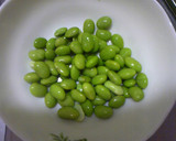 簡単・厚揚げと枝豆のわさび醤油あえ作り方1写真