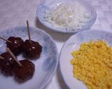 お弁当に♡白と黄色のミートボール♡作り方1写真