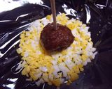 お弁当に♡白と黄色のミートボール♡作り方3写真