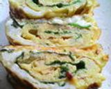 お弁当に♪ねぎじゃこ大葉の卵焼き作り方8写真