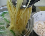 茹でて混ぜるだけ！味噌＆ツナマヨパスタ♪作り方7写真