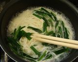 ちょっとおやつにニラにゅうめん作り方4写真